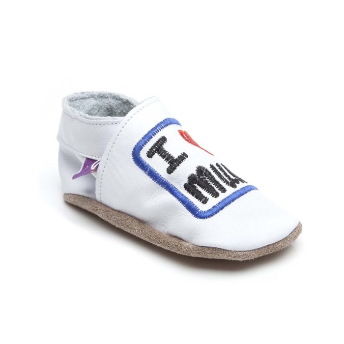 Pantofiori pentru Bebelusi, unisex, I love MOM and DAD