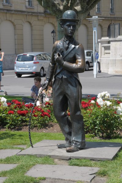 Statuie Charlie Chaplin The last romantic in Vevey (Lac Leman Elvetia)