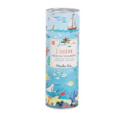 Puzzele Ocean 96 piese , 5 ani, Moulin Roty